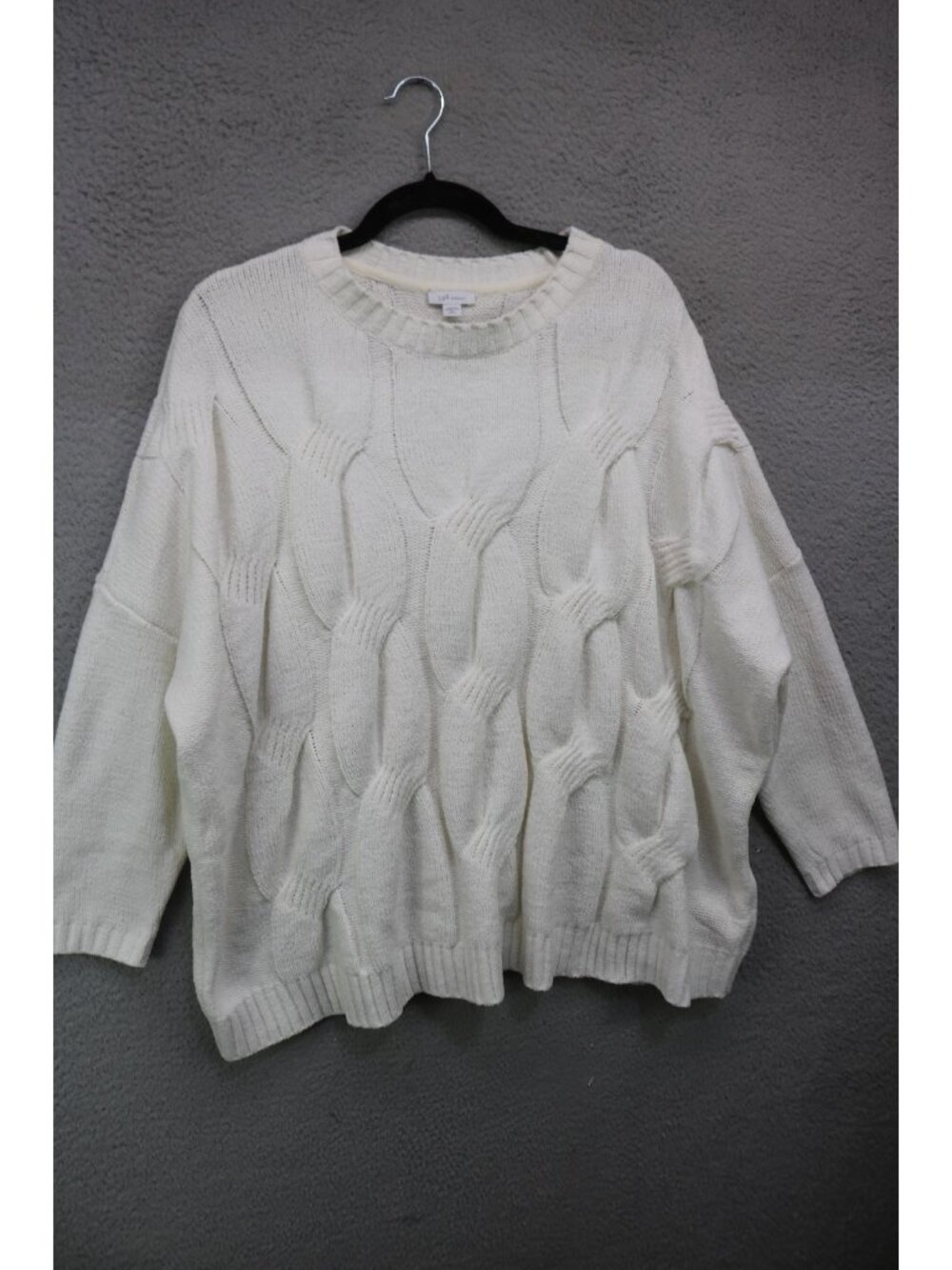 J.Jill Chenille Soft Puffy Cable Knit Sweater-Size PXL-Minimalist-Lagenlook